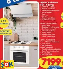 ALPİNA ANKASTRE SET 14 BEYAZ